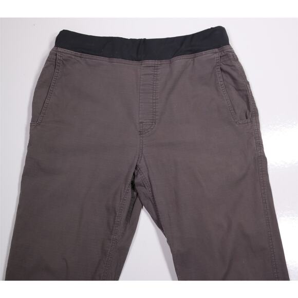 prAna Men's Moaby Pant Elastic Waistband Gray Cotton Pants Large - Picture 1 of 5
